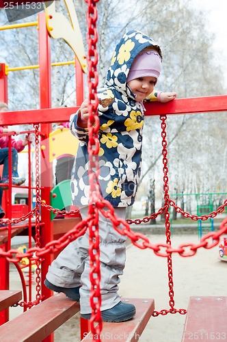 Image of little girl in the playground