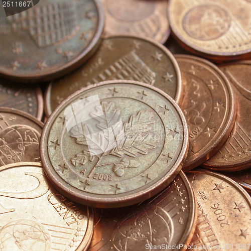 Image of Euro coins background