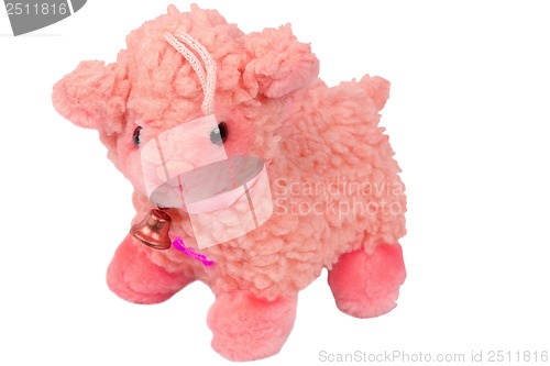 Image of Toy sheep isolated on a white