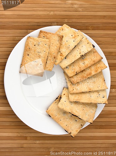 Image of cookies on white plate