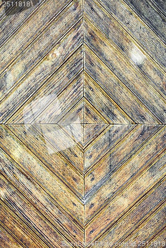 Image of Texture of old stained wooden door