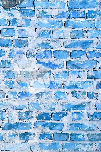 Image of Background of blue brick wall