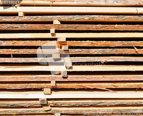Image of Stacked lumber background