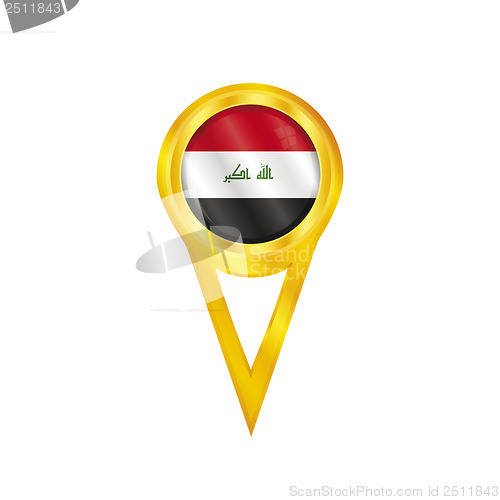 Image of Iraq pin flag