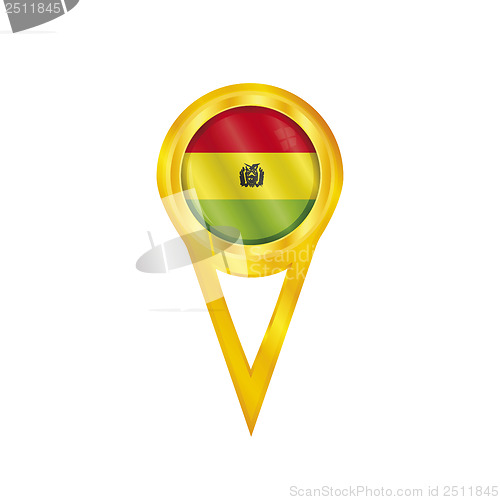 Image of Bolivia pin flag