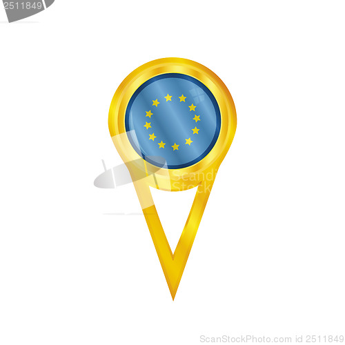 Image of EU pin flag