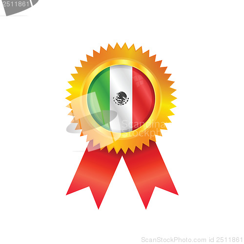 Image of Mexico medal flag
