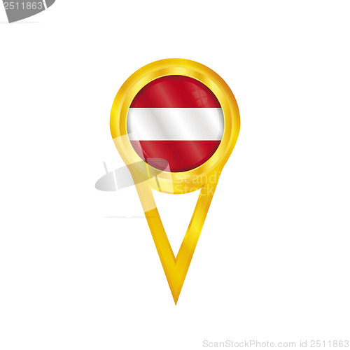 Image of Austria pin flag