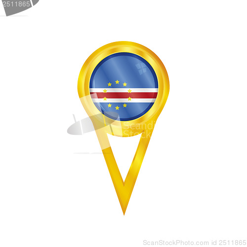 Image of Cape Verde pin flag