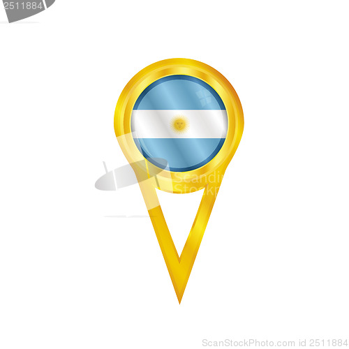 Image of Argentina medal flag