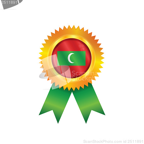 Image of Maldives medal flag