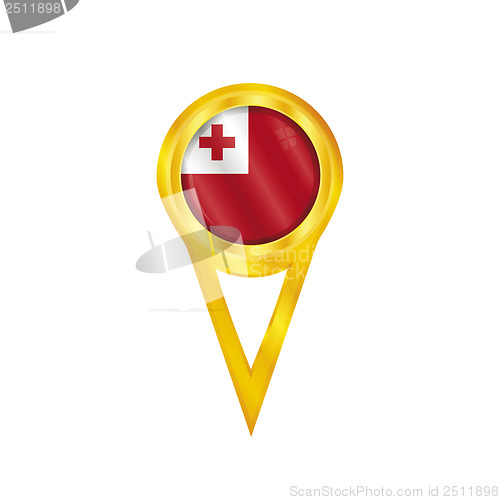 Image of Tonga pin flag