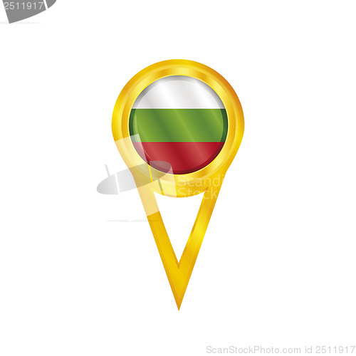 Image of Bulgaria pin flag