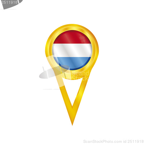 Image of Netherlands pin flag