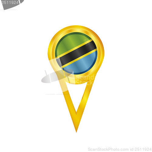 Image of Tanzania pin flag