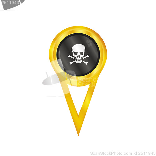 Image of Pirate pin flag