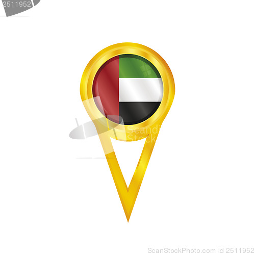 Image of United Arab Emirates pin flag