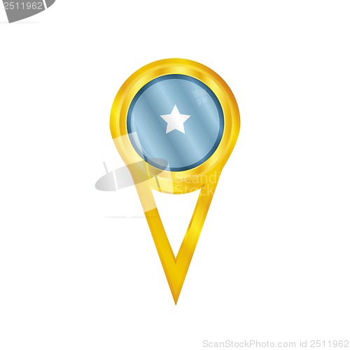 Image of Somalia pin flag