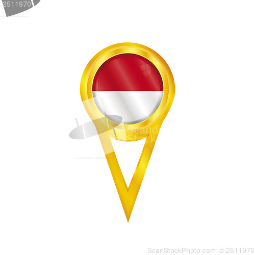 Image of Indonesia pin flag