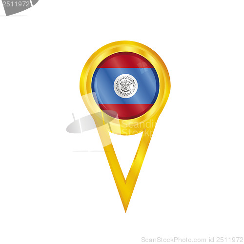 Image of Belize pin flag