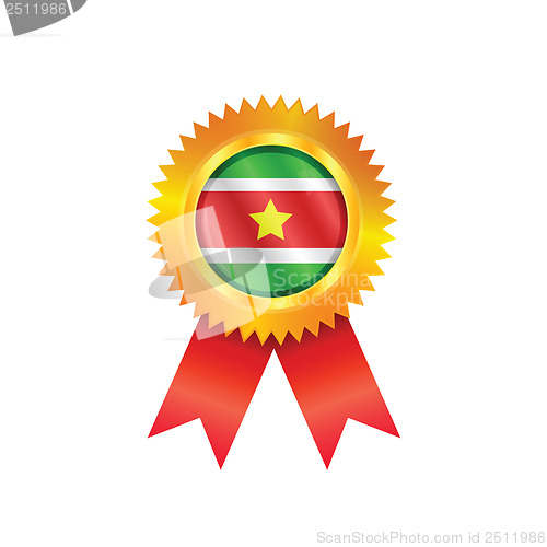 Image of Suriname medal flag