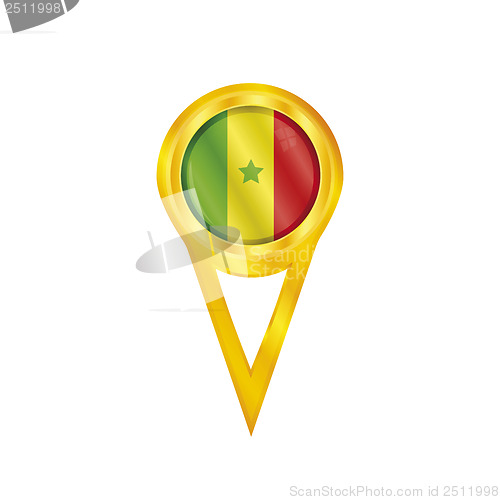 Image of Senegal pin flag