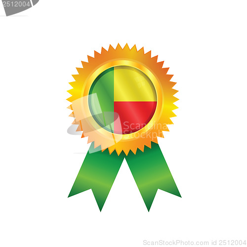 Image of Benin medal flag