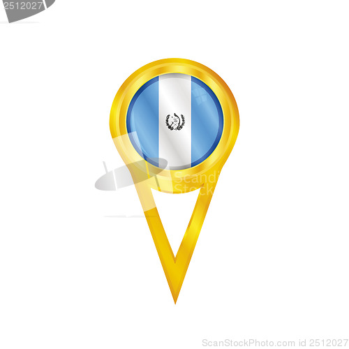 Image of Guatemala pin flag