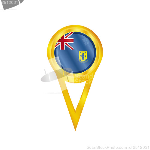 Image of British Virgin Islands pin flag