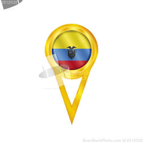 Image of Ecuador pin flag