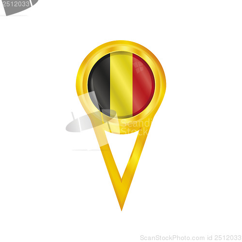 Image of Belgium pin flag