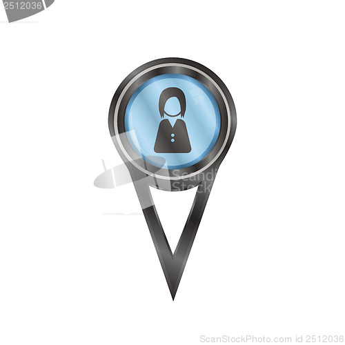 Image of Pin sign female avatar