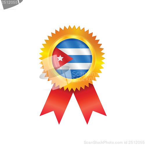 Image of Cuba medal flag