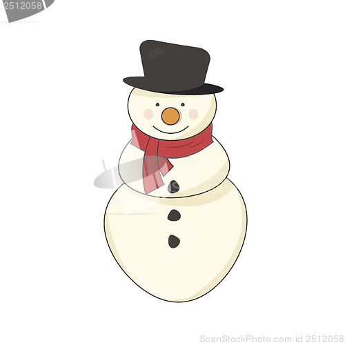 Image of Snowman with a scarf
