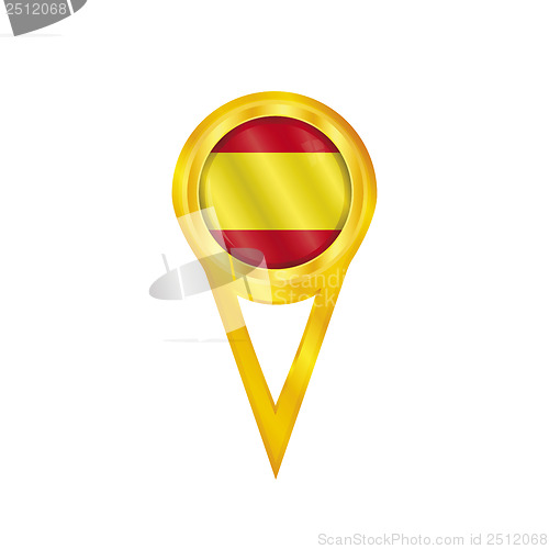 Image of Spain pin flag