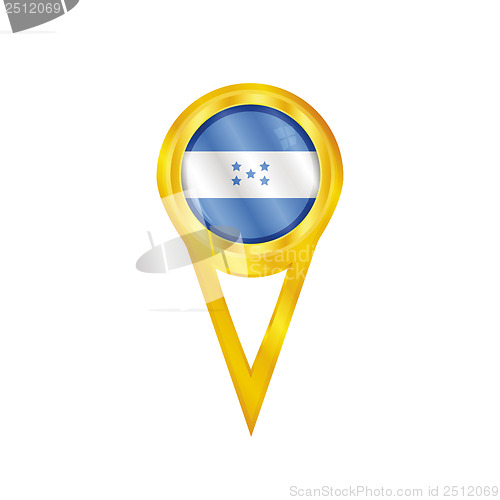 Image of Honduras pin flag