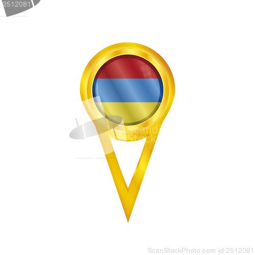 Image of Armenia pin flag