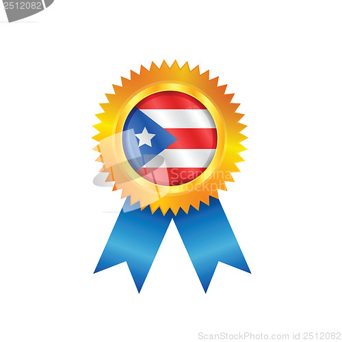 Image of Puerto Rico medal flag