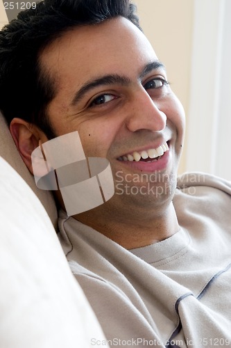 Image of Happy East-Indian man