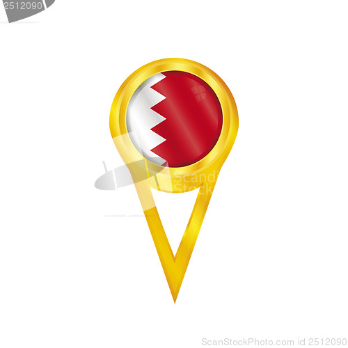 Image of Bahrain pin flag