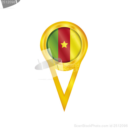 Image of Cameroon pin flag