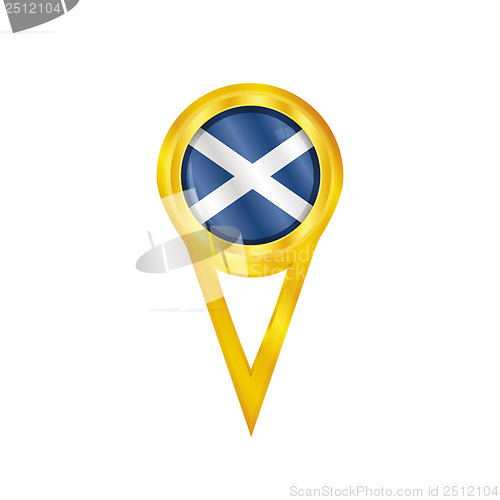 Image of Scotland pin flag