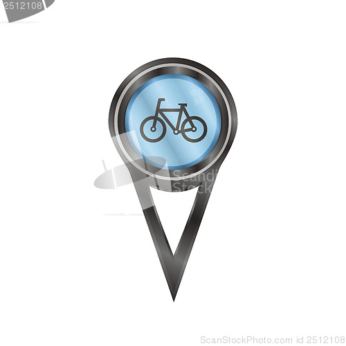 Image of Pin sign bicycle