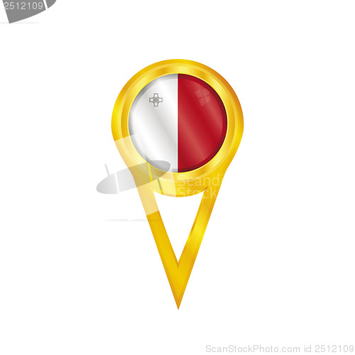 Image of Malta pin flag