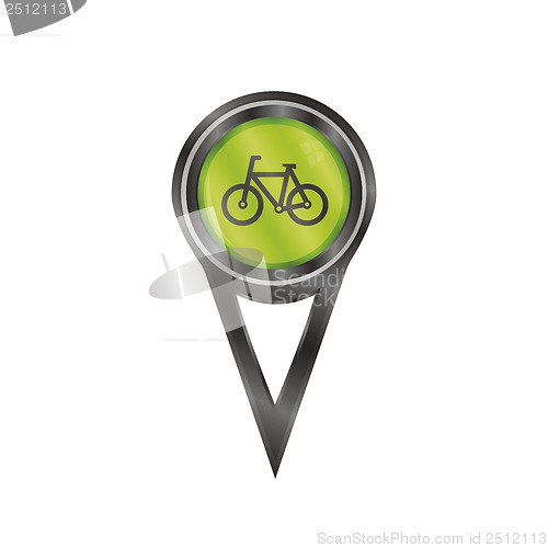 Image of Pin sign bicycle