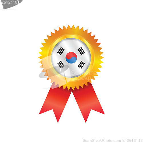 Image of South Korea medal flag