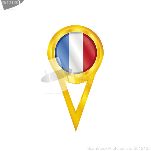 Image of France pin flag