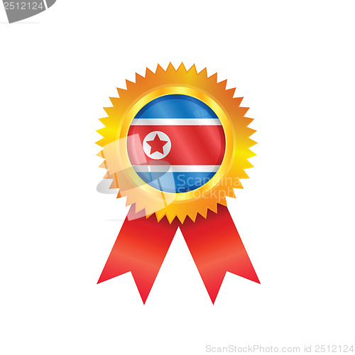 Image of North Korea medal flag