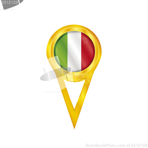 Image of Italy pin flag