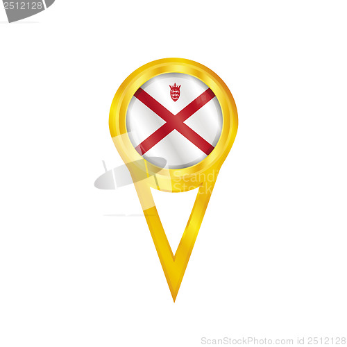 Image of Jersey pin flag